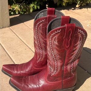 Ariat Red Western Boots